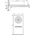 Верхний душ Hansgrohe Raindance Rainfall 180 AIR 2jet 28433400