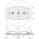 Верхний душ Hansgrohe Raindance rainmaker 600 26115000
