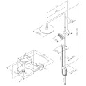 Акриловая ванна AM.PM Gem 150х70 с душевым комплектом + шторка W90BS-D080-140