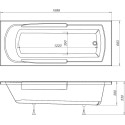 Акриловая ванна DIWO Ростов 170х70