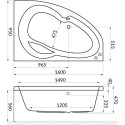 Акриловая ванна Excellent Newa 160x95 правая