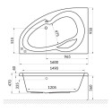 Акриловая ванна Excellent Newa WAEX.NEP16.SOFT 160x95 P