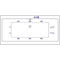 Акриловая ванна Excellent Pryzmat WAEX.PRY18.SMART 180x80