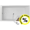 Акриловая ванна Jacob Delafon Bain-Douche Neo 160 L + слив-перелив