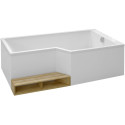 Акриловая ванна Jacob Delafon Bain-Douche Neo 180 R + слив-перелив