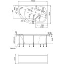 Акриловая ванна Marka One Aura 160x105 R