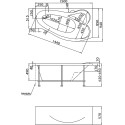 Акриловая ванна Marka One Gracia L 150 см