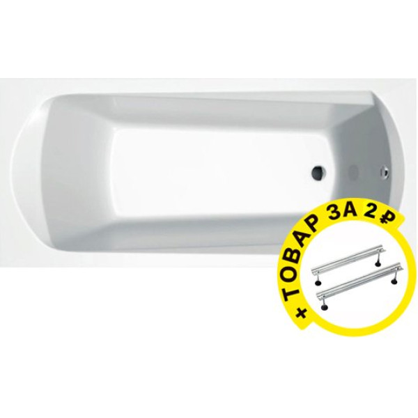 Акриловая ванна Ravak Domino 170х75 + ножки