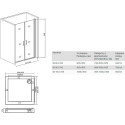 Душевая дверь в нишу Good Door Mokka SD-100-C-WE