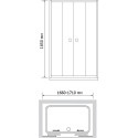 Душевая дверь в нишу RGW Classic CL-10 (1660-1710)x1850