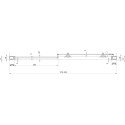 Душевая дверь в нишу Ravak BLDP2-120 Transparent, профиль хром + средство для ванн и защитное средство