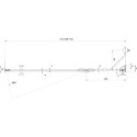 Душевая дверь в нишу Ravak SMSD2-110 B R Transparent, профиль хром