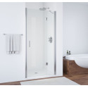 Душевая дверь в нишу Vegas Glass AFP 110 08 01 R вход 63 см, профиль глянцевый хром, стекло прозрачное