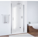 Душевая дверь в нишу Vegas Glass AFP 110 08 02 R вход 63 см, профиль глянцевый хром, стекло шиншилла