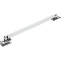 Душевая дверь в нишу Vegas Glass AFP 110 08 02 R вход 63 см, профиль глянцевый хром, стекло шиншилла