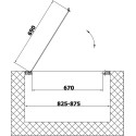 Душевая дверь в нишу Vegas Glass EP 85 09 05 профиль золото, стекло бронза