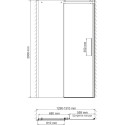 Душевая дверь в нишу Wasserkraft Dinkel 58R30 130 см