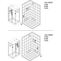 Душевая кабина Esbano Transparencia ESW-108CKR