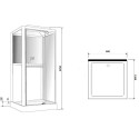 Душевая кабина Grossman GR-123 110x90 см белая