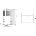 Душевая кабина Grossman GR-128 R 135x90 см белая