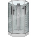 Душевая кабина Niagara Lux NG-7717WBK 100х100x210 серебро
