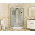 Душевая кабина Niagara Lux NG-7717WBK 100х100x210 серебро