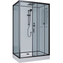 Душевая кабина Niagara Premium NG-6912-01QR BLACK 120х80х210 правая, черная
