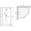 Душевая кабина Orans SR-89106S черная, с баней