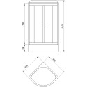 Душевая кабина Royal Bath CK RB-EKO80CK-WM
