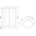 Душевая кабина Royal Bath HK RB90HK4-MT