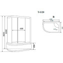 Душевая кабина Timo Standart T-1120 P R
