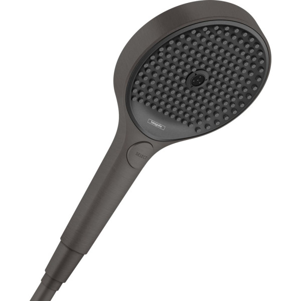 Душевая лейка Hansgrohe Rainfinity 130 26864340 шлифованный черный хром