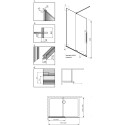 Душевая перегородка Radaway Furo Gold Walk-in 120 L
