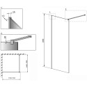 Душевая перегородка Radaway Modo New Black II Frame 160