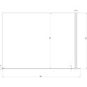 Душевая перегородка Ravak Walk-In Wall 100 + кронштейн 100 см, черный