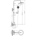 Душевая стойка BelBagno Ancona DOCM-CRM