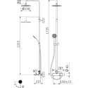 Душевая стойка Cezares Leaf CVDA-23-01