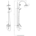 Душевая стойка D&K Schiller DA1463701C09