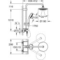 Душевая стойка Grohe Eurotrend System 190 26249000