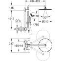 Душевая стойка Grohe Rainshower System 310 27968000