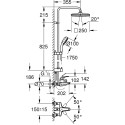 Душевая стойка Grohe Tempesta Cosmopolitan System 250 Cube 26693000