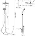 Душевая стойка Ideal Standard IdealRain Eco A6281AA