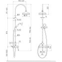 Душевая стойка Migliore Oxford 30946 хром
