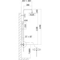 Душевая стойка Paffoni Birillo Fix ZCOL684LIQBO белый