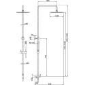 Душевая стойка Paini RS 50CR191ART5P3