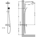Душевая стойка Timo Sahara SX-1115/00 new Chrome