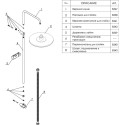 Душевая стойка Wasserkraft A041 темная бронза