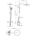 Душевая стойка Wasserkraft A18801Thermo