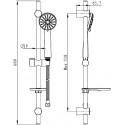 Душевой гарнитур Milardo 3503F60M16