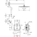 Душевой комплект Grohe Grohtherm 34731000 С ВНУТРЕННЕЙ ЧАСТЬЮ, с термостатом